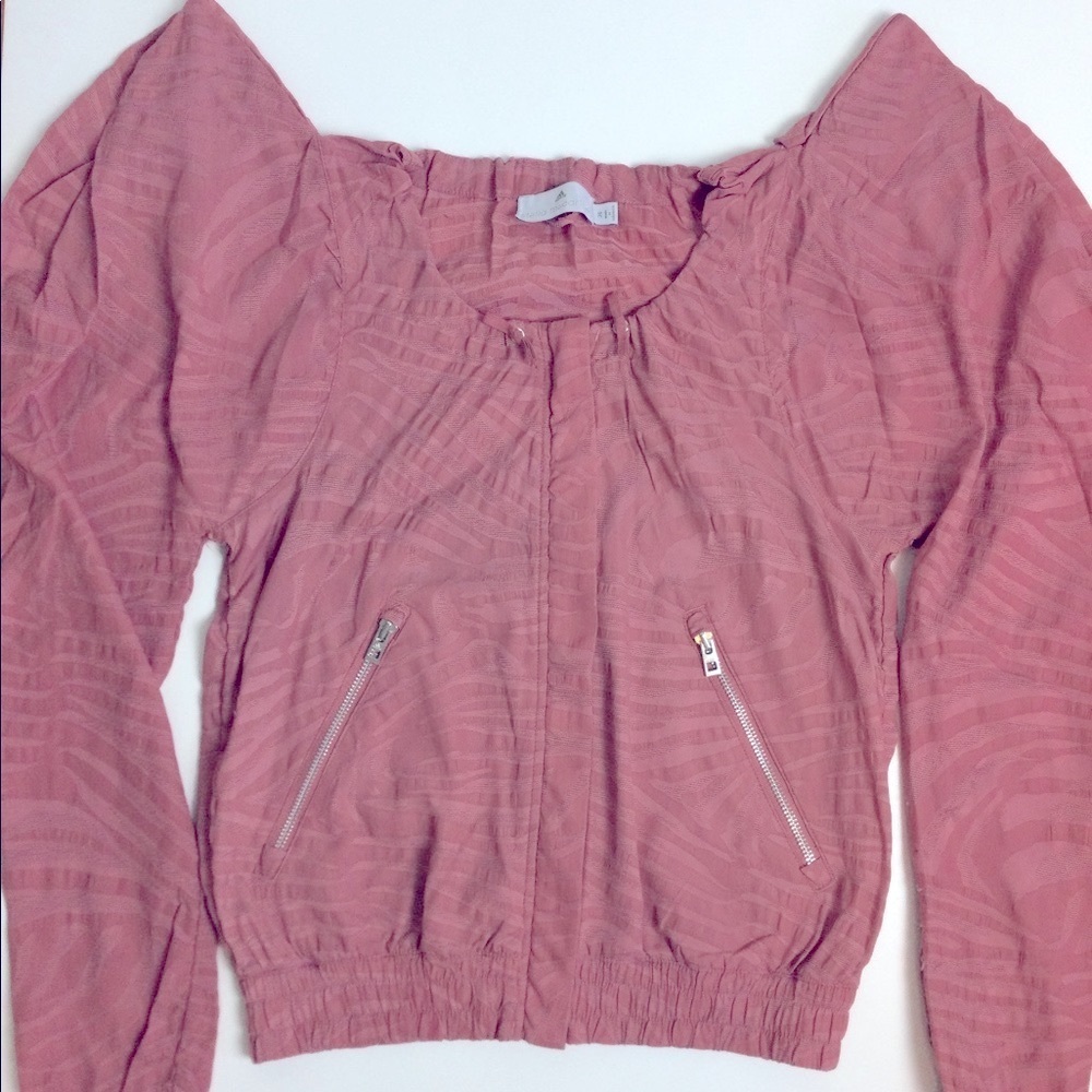 Stella McCartney Adidas Puff Sleeve Mauve Jacket S